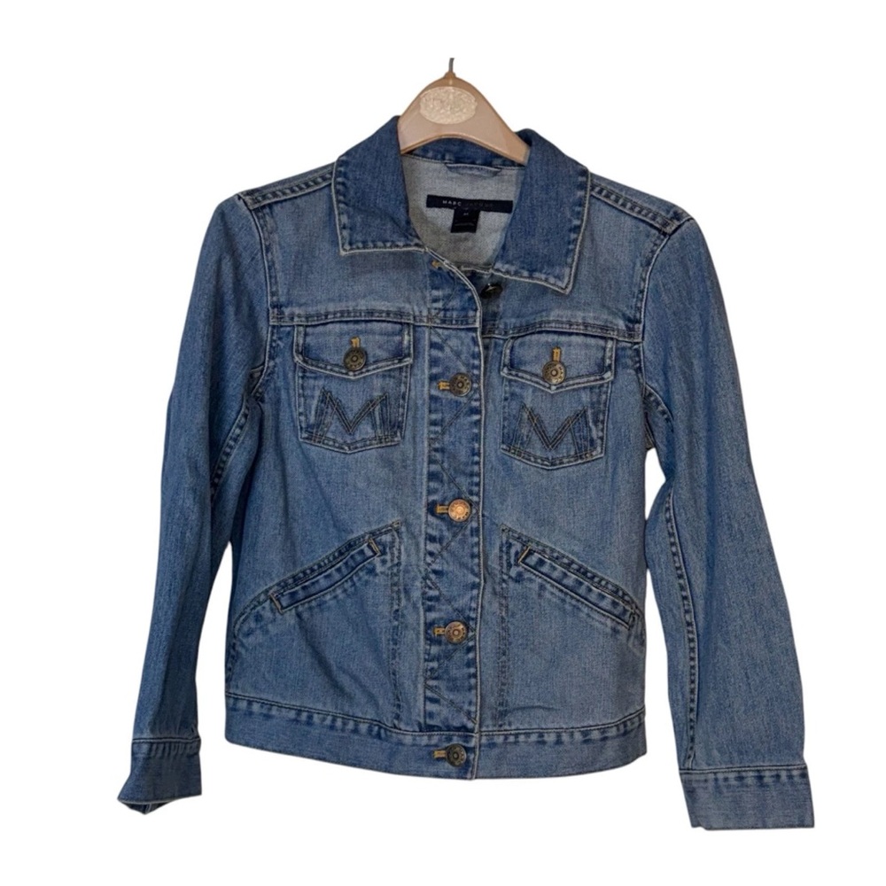Marc Jacobs Women’s Denim Jacket Light/Medium Wash Size Medium Trucker